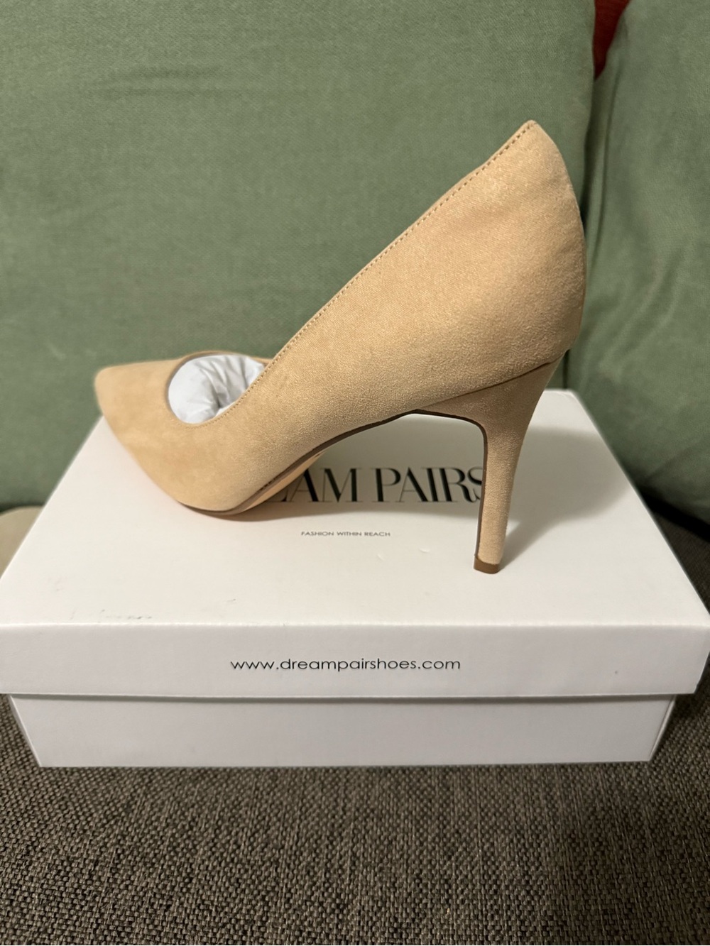 Classic Pointed-Toe Women's Pumps in Beige